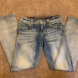 Men’s Rock Revival Walden Slim Boot Cut Jeans